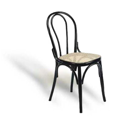 Thonet in legno laccato nero