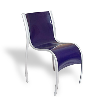 Kartell sedia FPE blu 