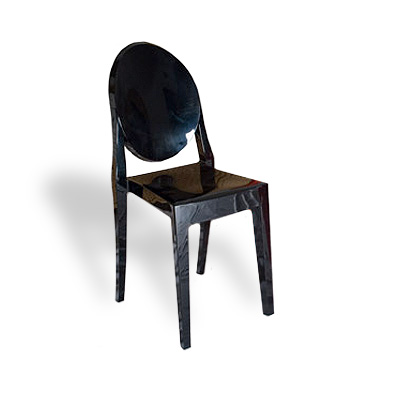 Kartell sedia Victoria Ghost Nera