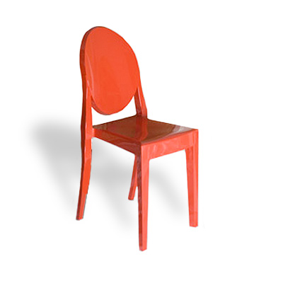 Kartell sedia Victoria Ghost Rosso