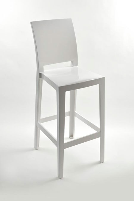 Kartell sgabello One Morsgabello More Please Bianco